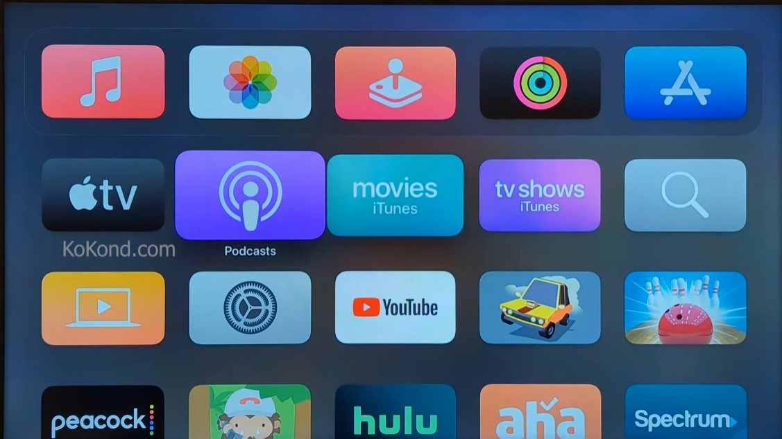 Apple TV Home Screen